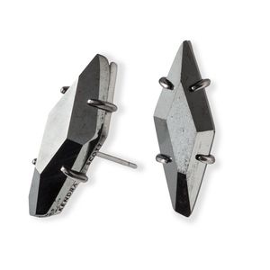 Belinda Stud Earrings In Hematite